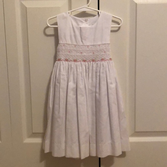 Rare Editions smocked white dress - Picture 3 of 4